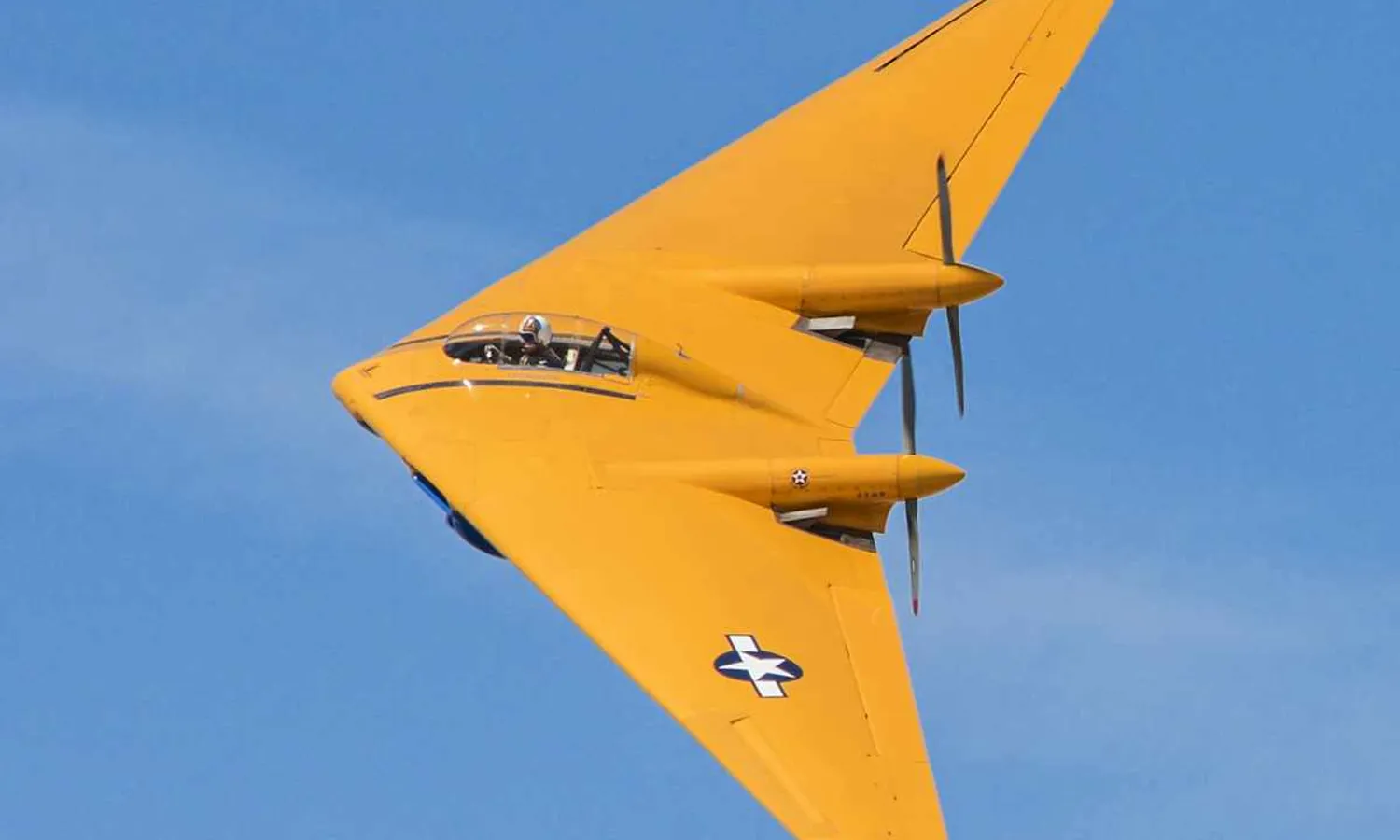 The N9MB in flight: end of an important chapter in aviation (USAF)