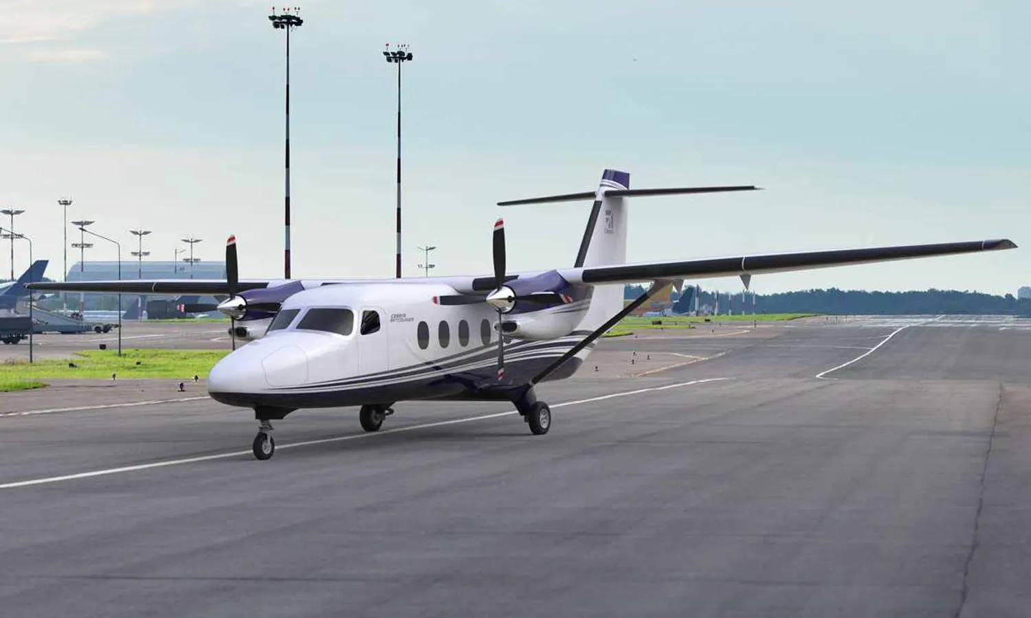 The first SkyCourier is on the  assembly line