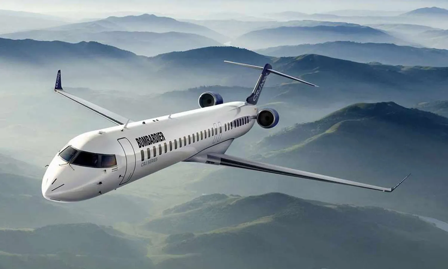 The CRJ900:  aircraft program now belongs to Mitsubishi (Bombardier)