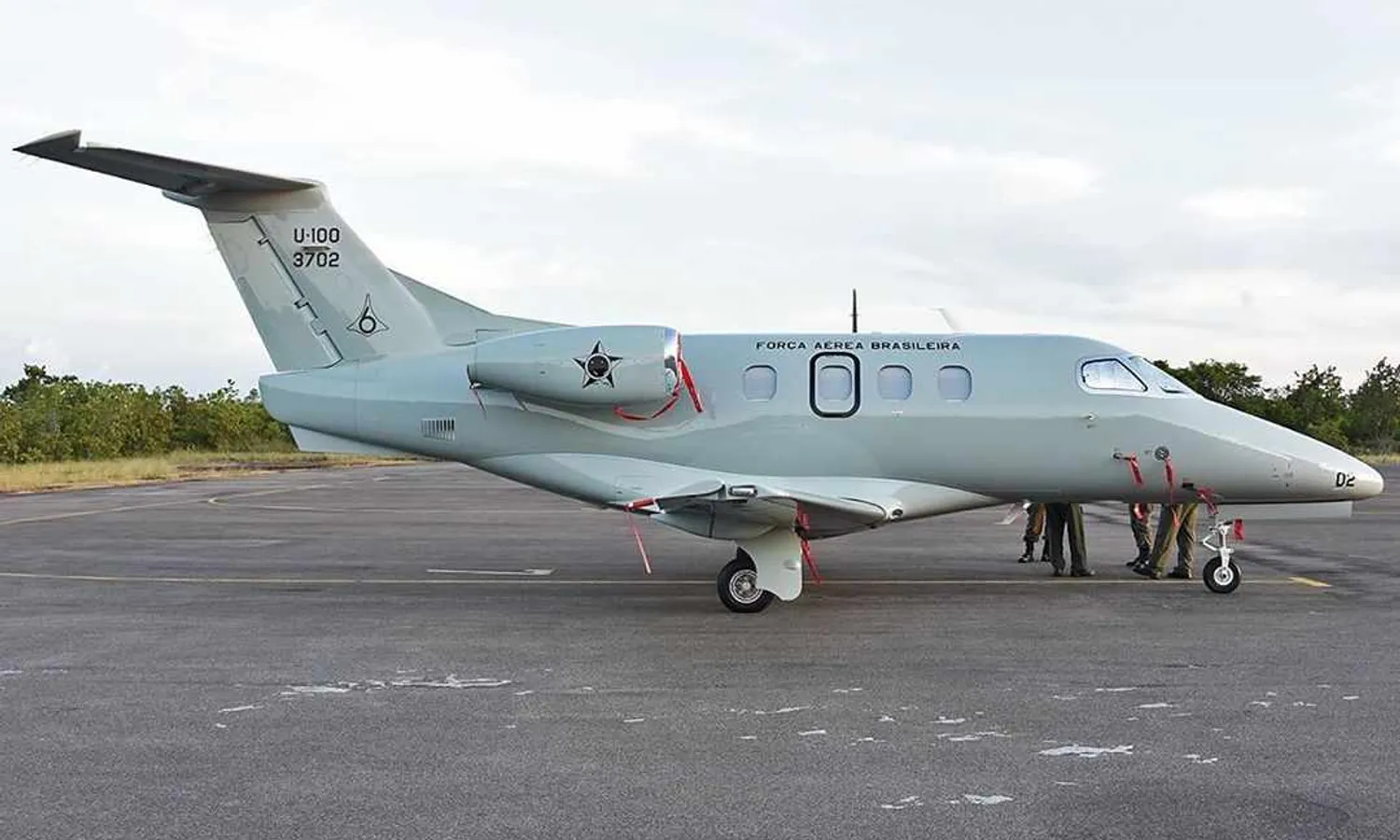 Brazilian Air Force Phenom 100s were spotted at Boa Vista Airport (Thiago Denz)