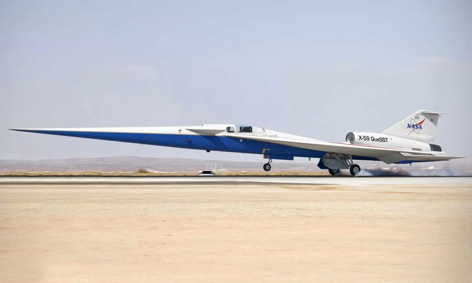 The first flight of the X-59 is scheduled for 2021 (NASA)