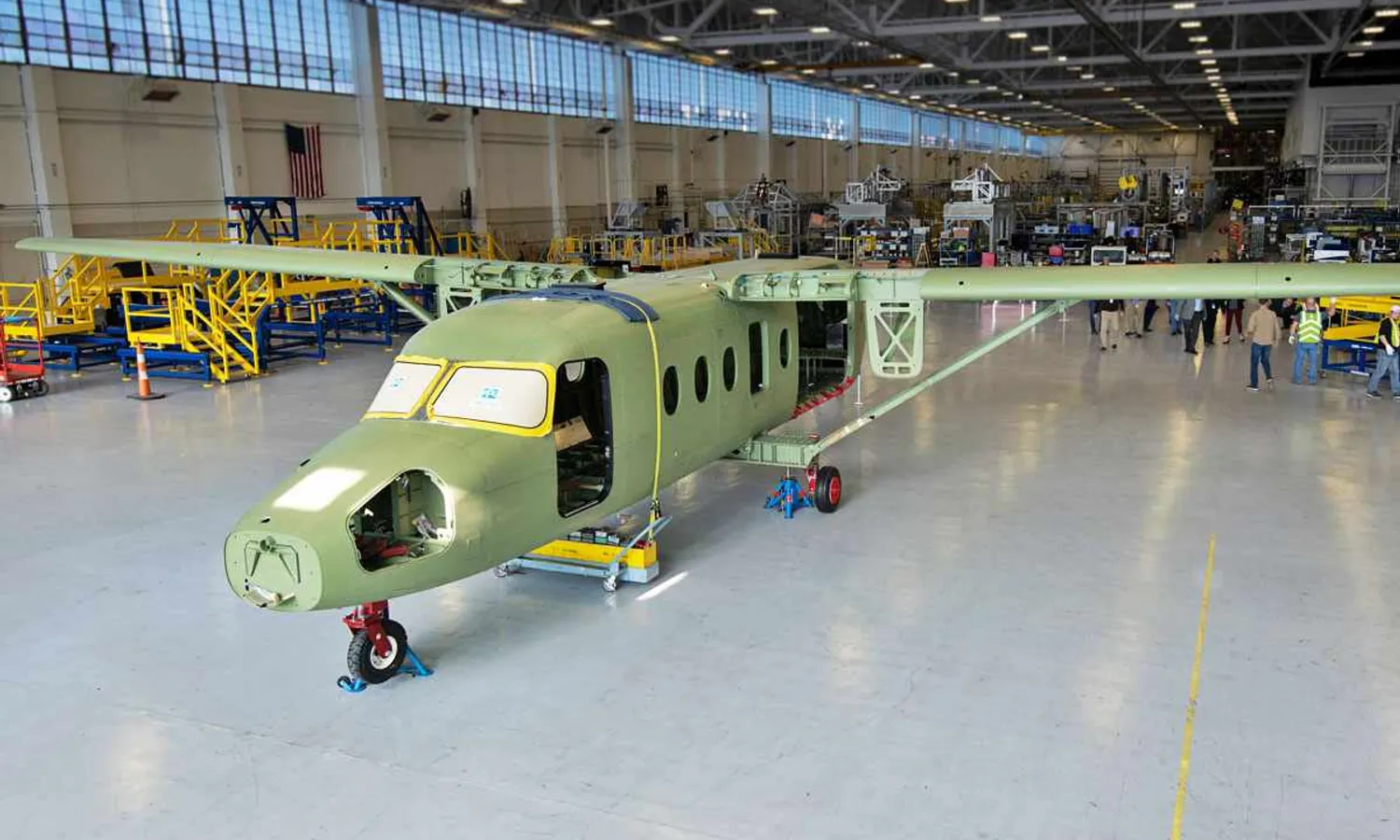 The first SkyCourier prototype closest to the first flight (Textron)