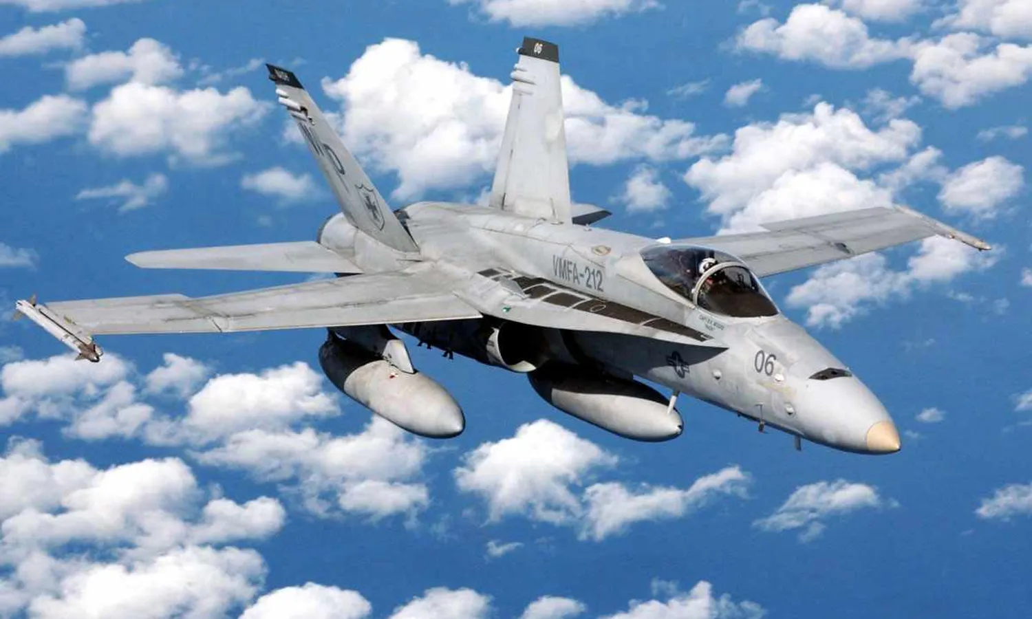 F/A-18 fighters have been in service in the US Navy since 1983 (USN)