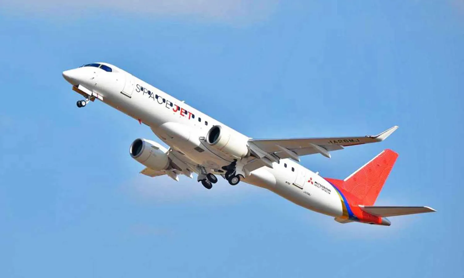 The M90 5th test aircraft flies for the first time