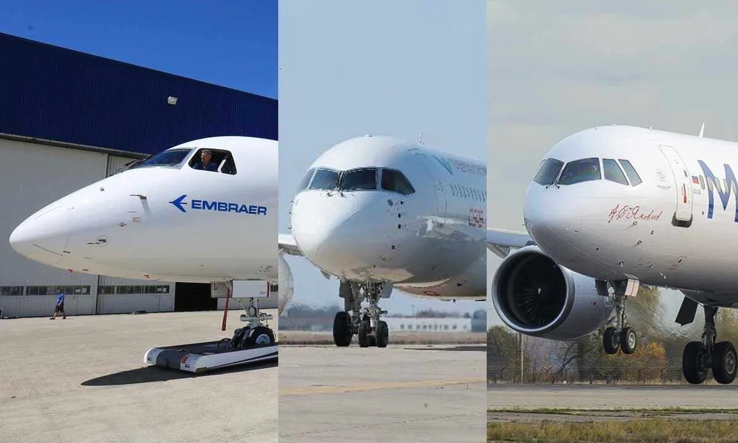 Possible partners? COMAC and Irkut would have considered working together with Embraer