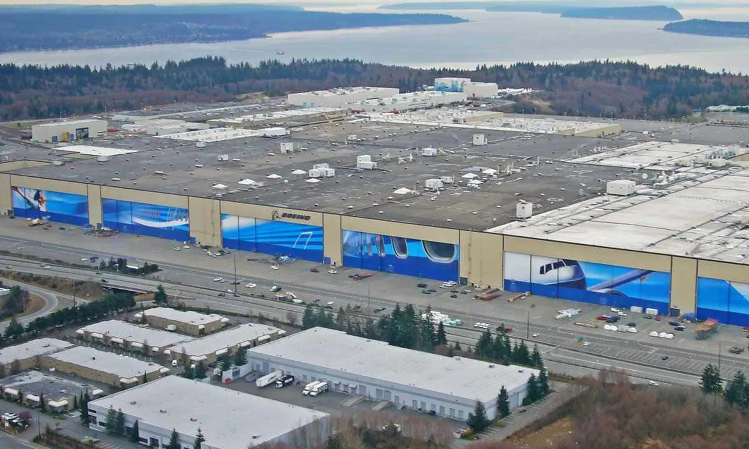 The Everett plant in Washington, where the 767 and 777 are assembled (Maurice King)