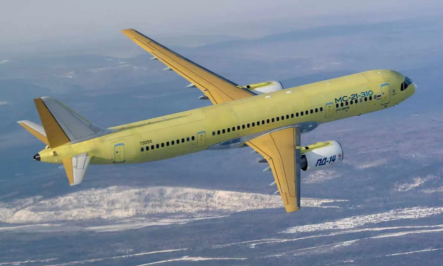 The MC-21-310 during its maiden flight (UAC)
