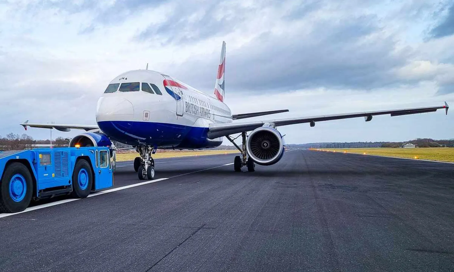 The BA's A318 G-EUNA (Twente Airport)