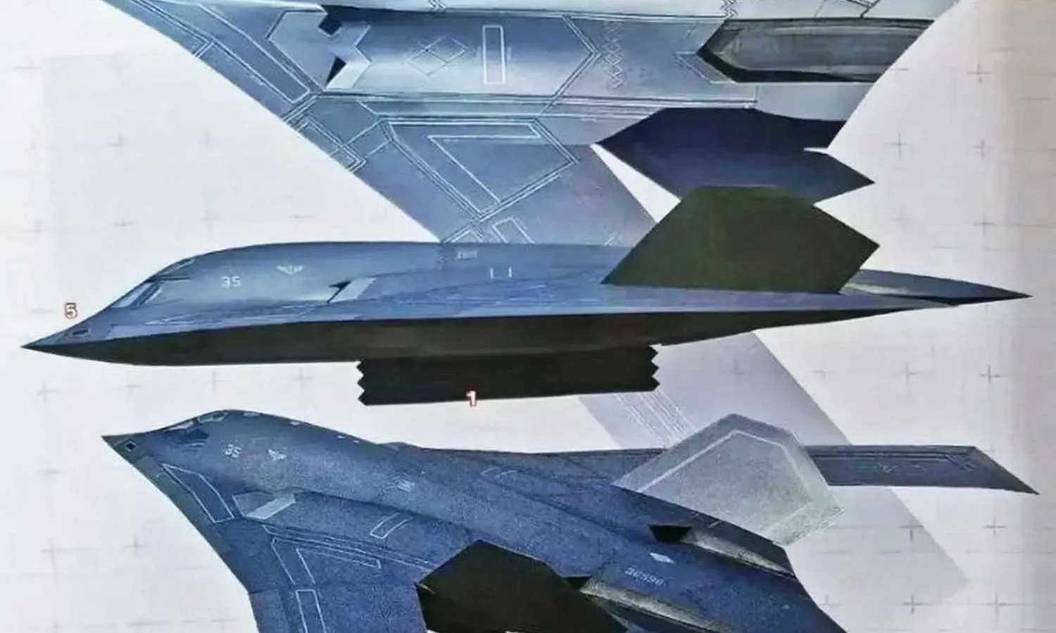 Rendering of the H-20 bomber (Modern Weaponry magazine)