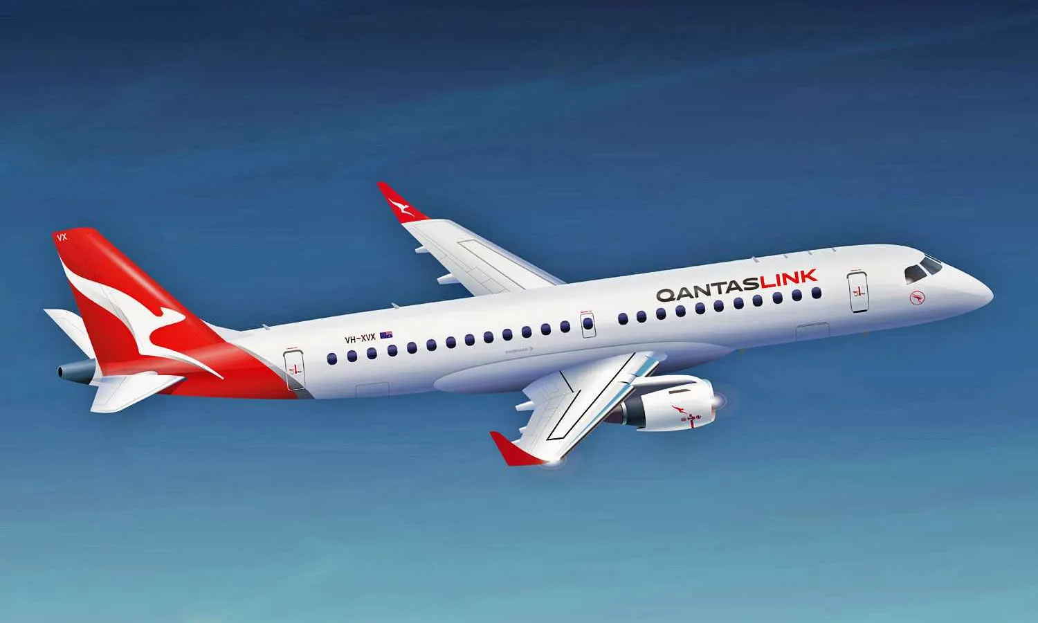 QantasLink E190 (rendering)