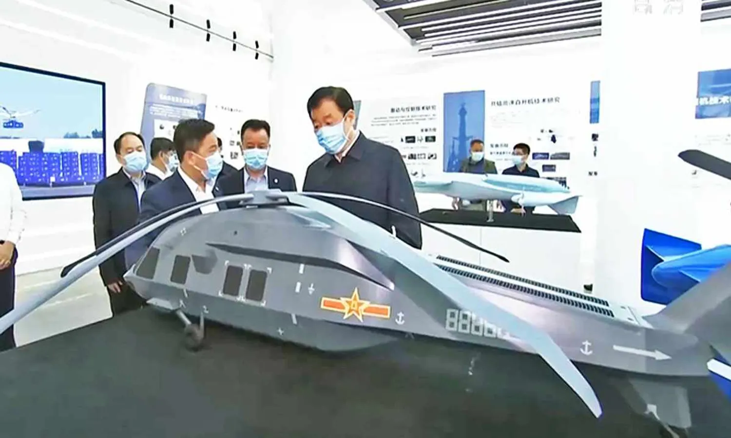 Stealth helicopter mockup (Jiangxi Television)