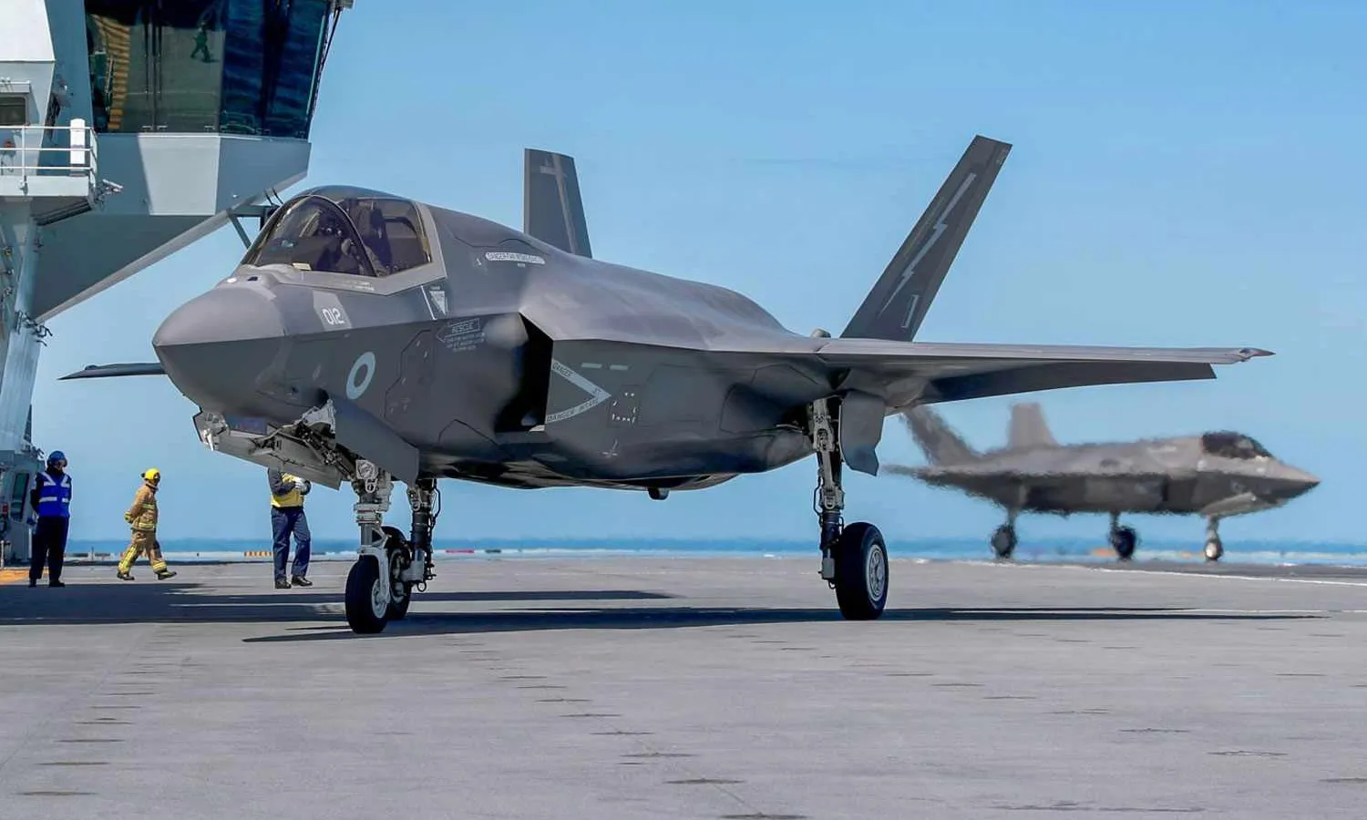 F-35 aboard the HMS Queen Elizabeth (MoD)
