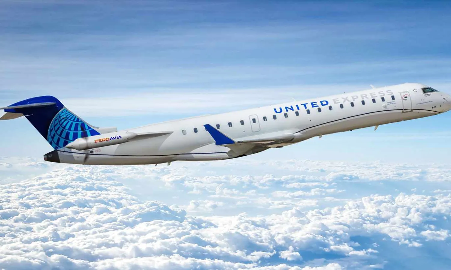 United plans to convert its CRJ-550 to be equipped with hydrogen-electric engines (UA)