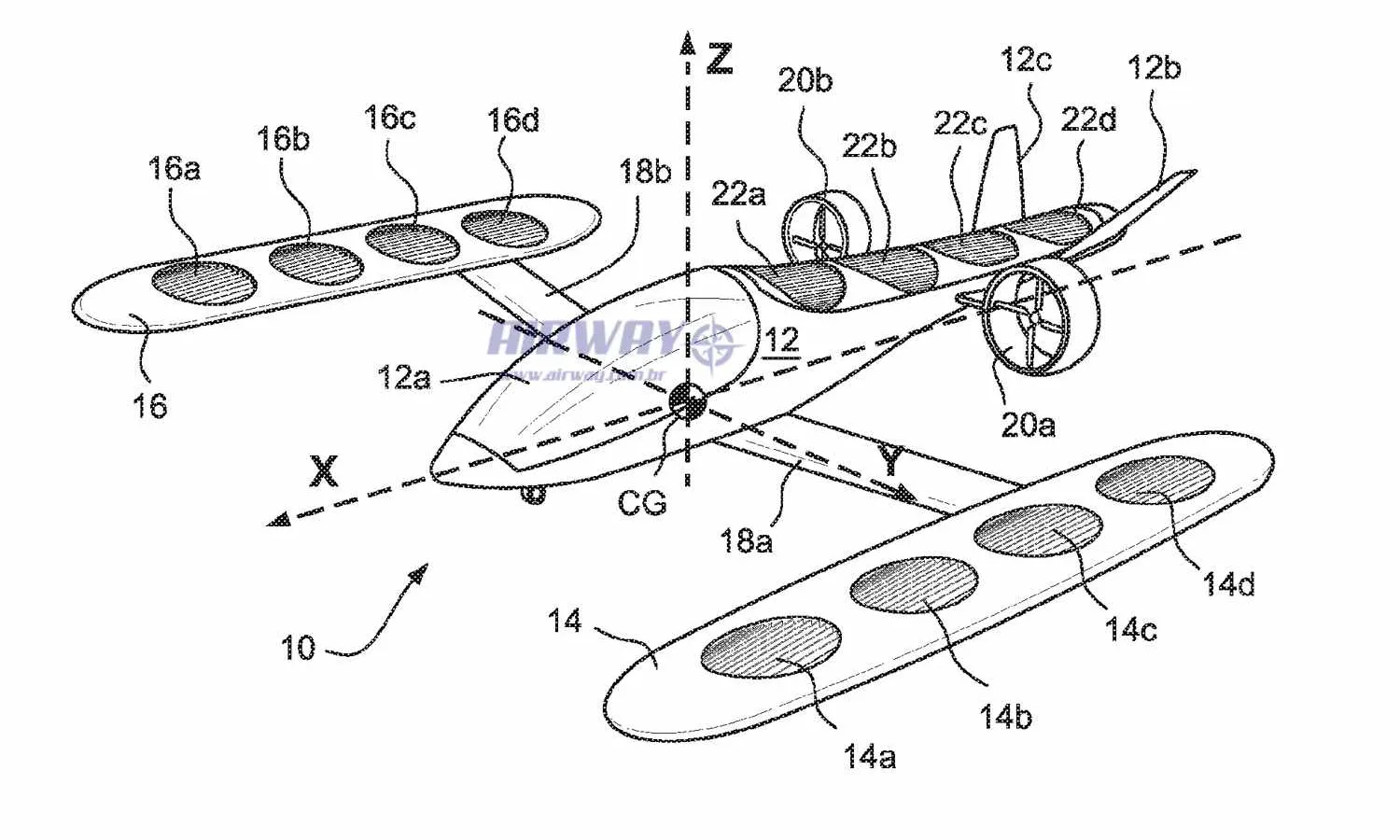 Embraer aircraft patent
