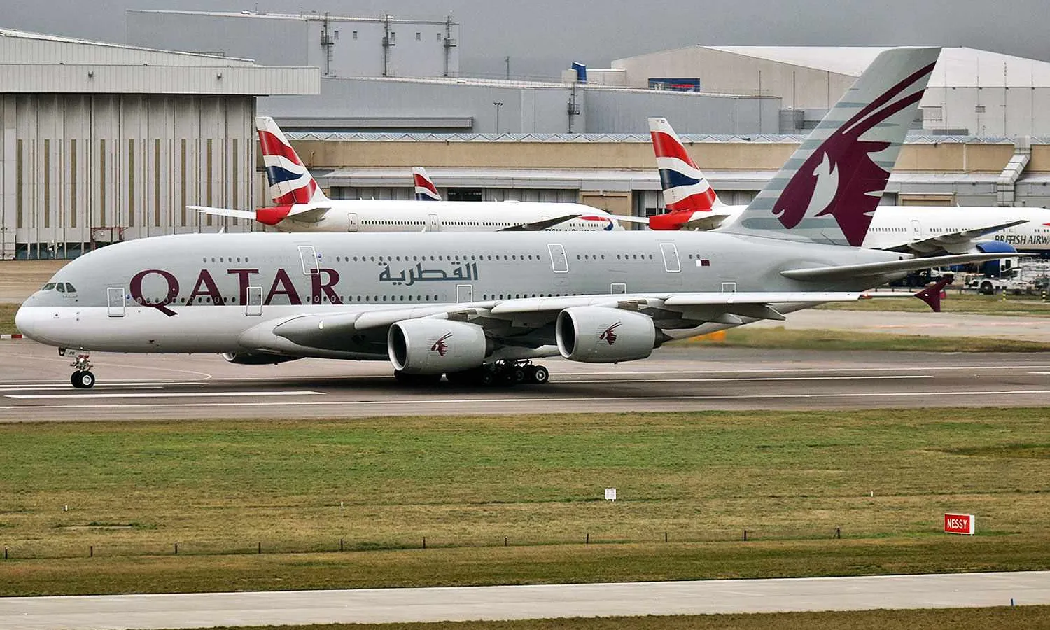 Qatar A380 and BA Boeings (Anna Zvereva)