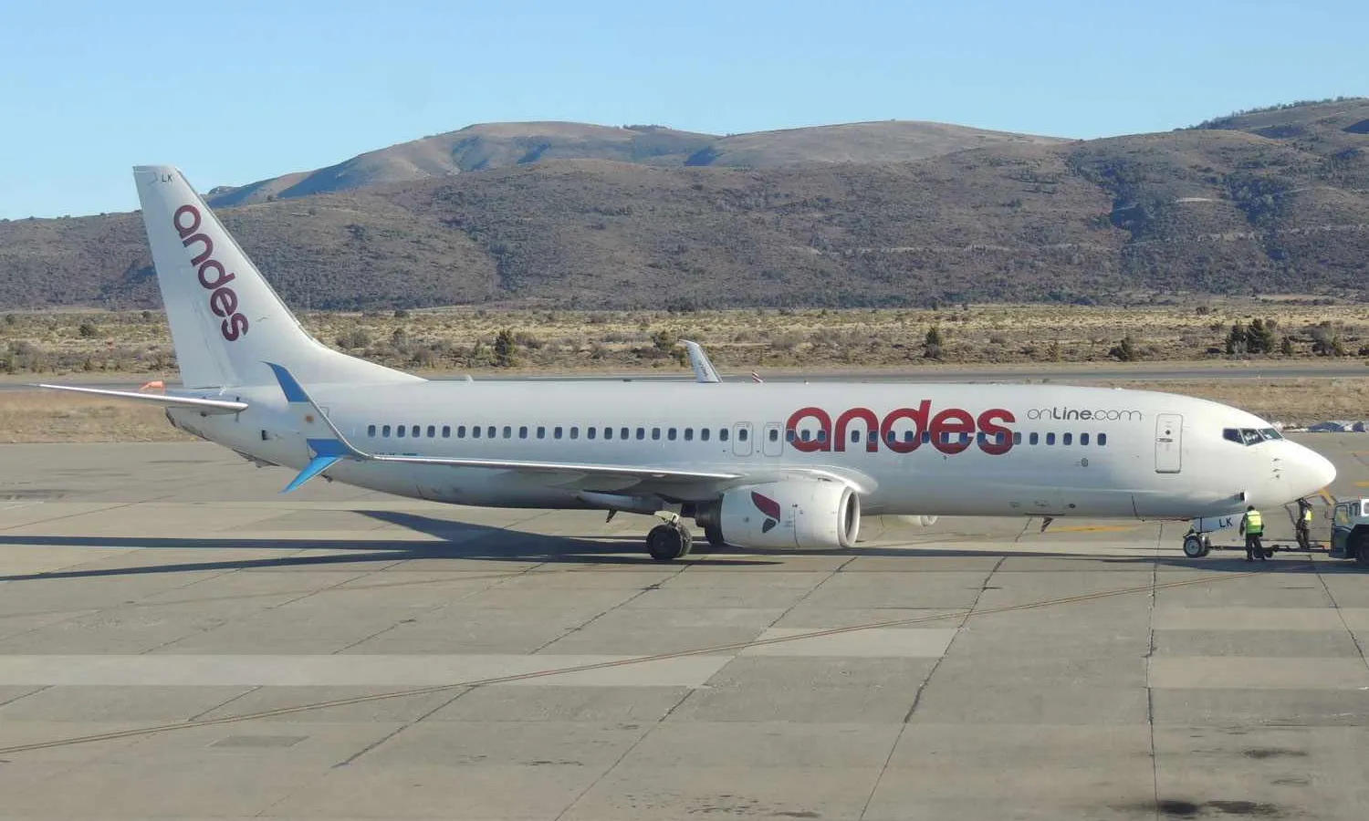 An old 737-800 operated by Andes (Juan Kulichevsky)