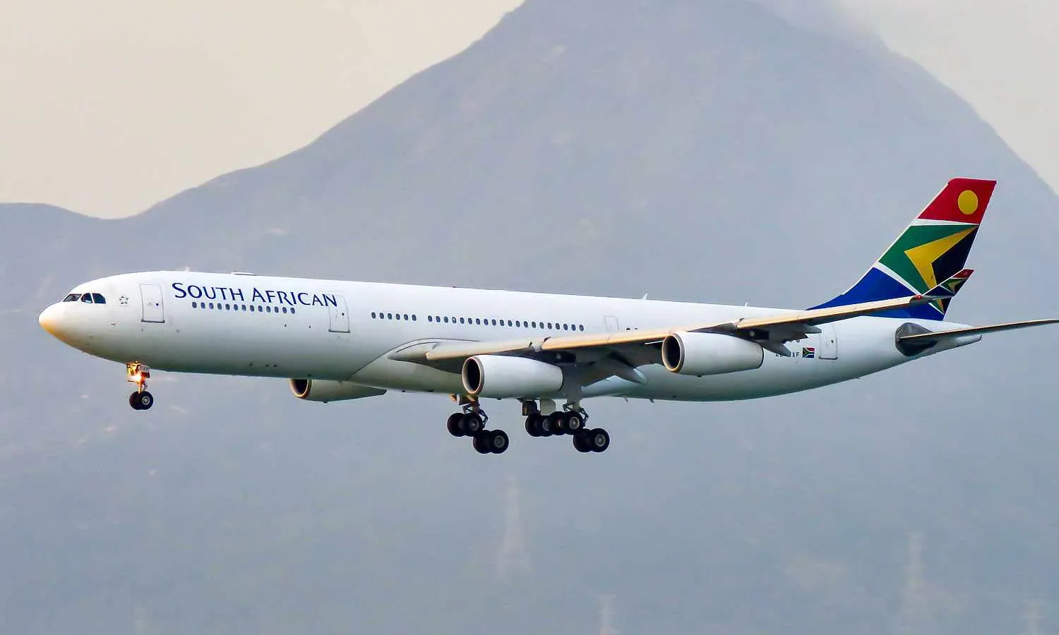 South African A340-300 ZS-SXF registration (N509FZ)