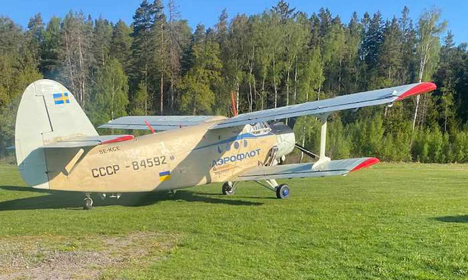 The An-2 SE-KPE that crash on Saturday (Kjell Brattfors)