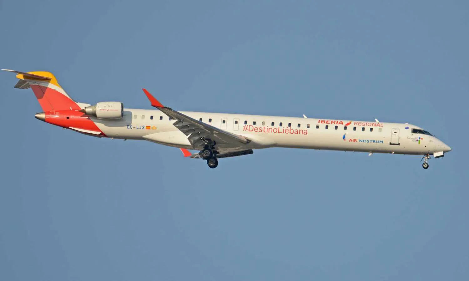 Iberia CRJ1000 operated by Air Nostrum (Alan Wilson)