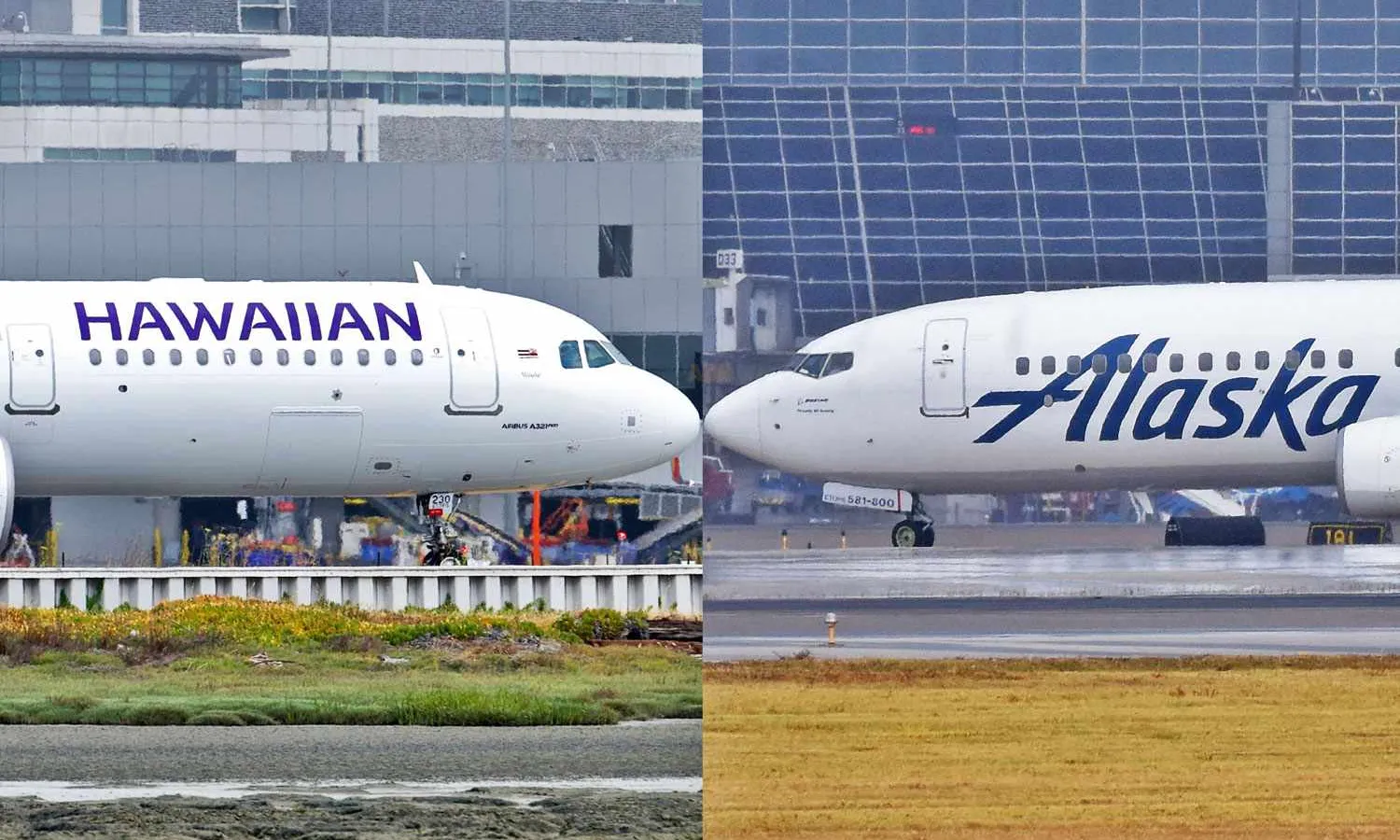 Hawaiian and Alaska Airlines (Bill Abbott and Alan Wilson/CC)