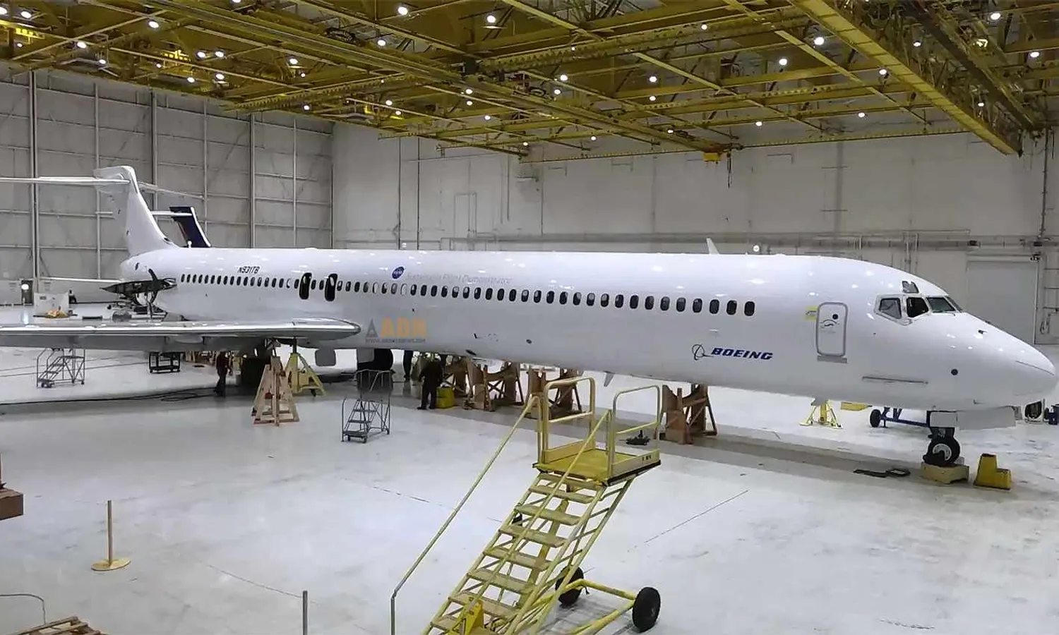 The MD-90 that will be converted into the X-66 demonstrator aircraft (Boeing)