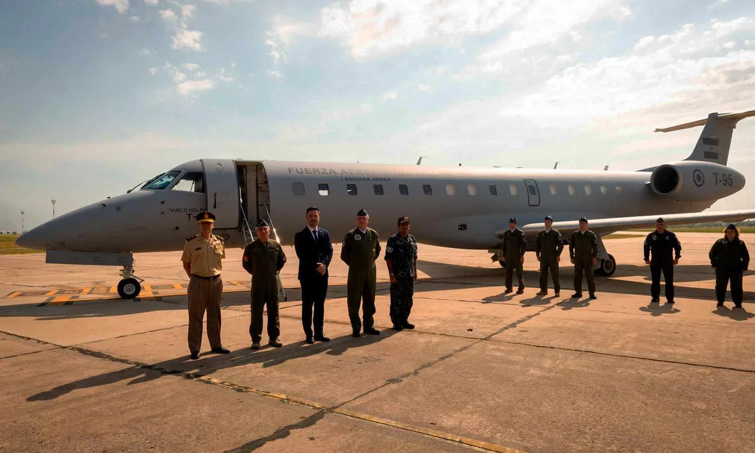 Argentine Air Force first T-95 (ERJ 140) aircraft