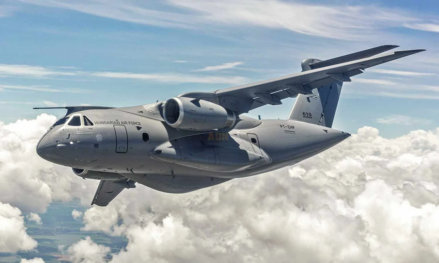 Hungarian Air Force C-390 Millennium first flight (Embraer)