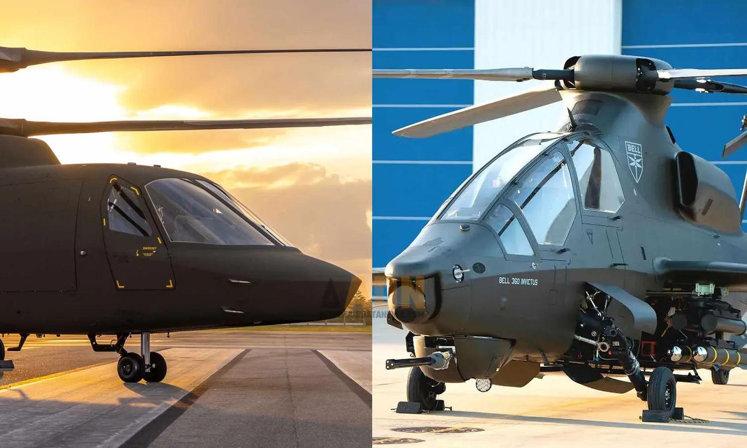 Raider X and 360 Invictus helicopters (Sikorsky and Bell)