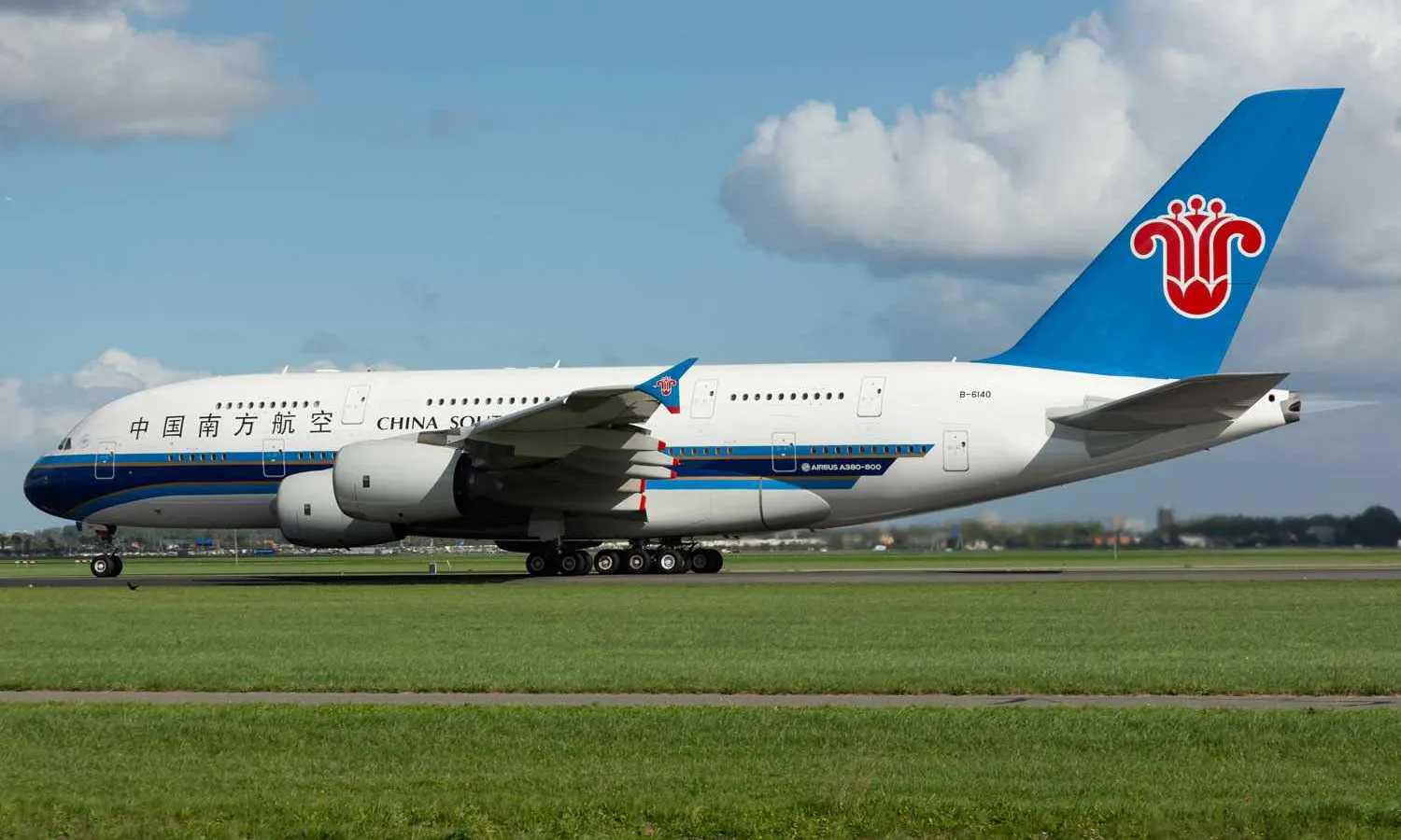 The former China Southern Airlines A380, now with Global Airlines (Gerard van der Schaaf)