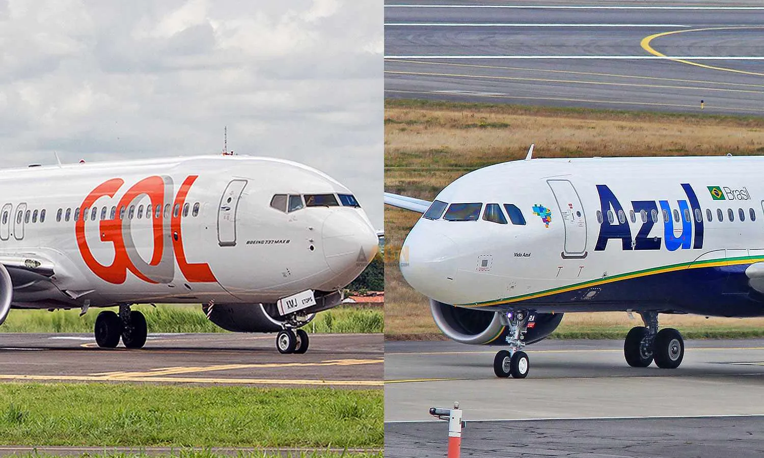 Gol and Azul aircraft (Alexandro Dias)