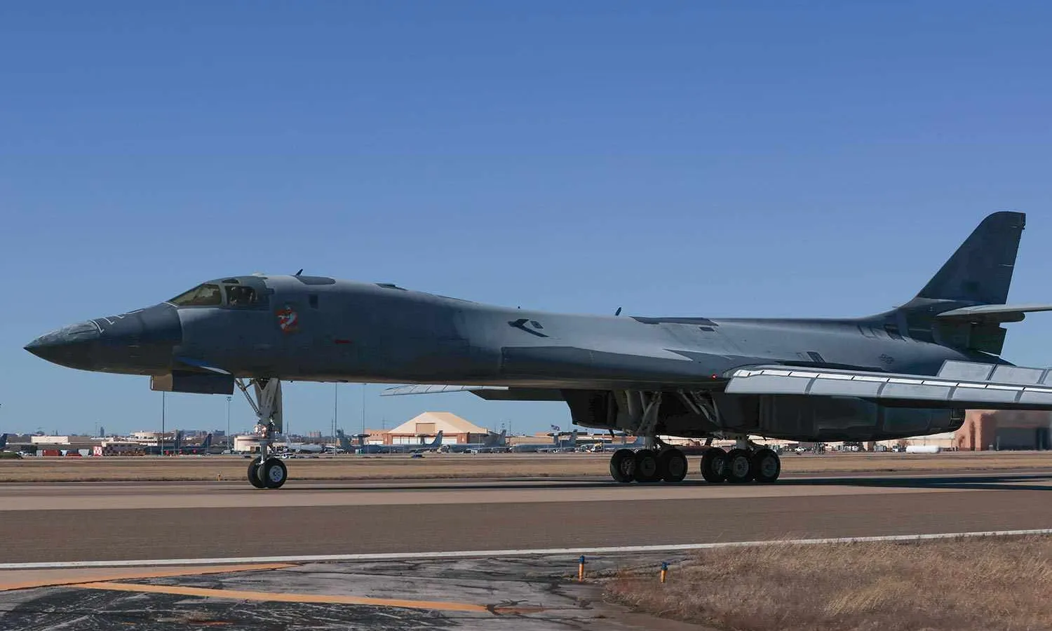 The B-1B Lancer bomber that was restored to flying condition (USAF)
