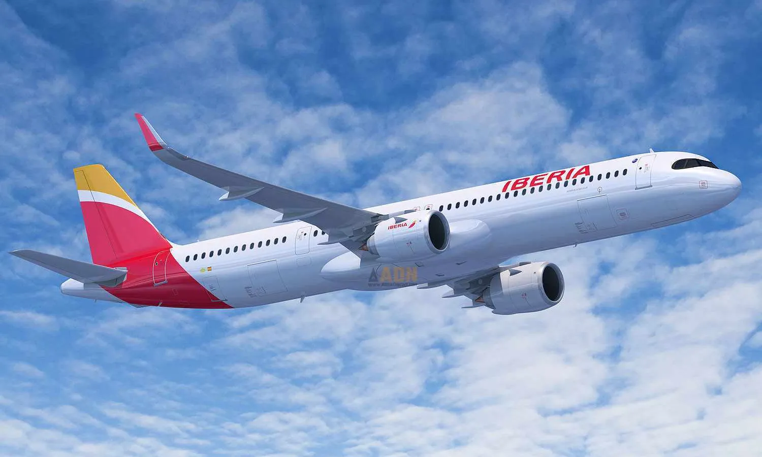 Iberia A321XLR rendering (Airbus)