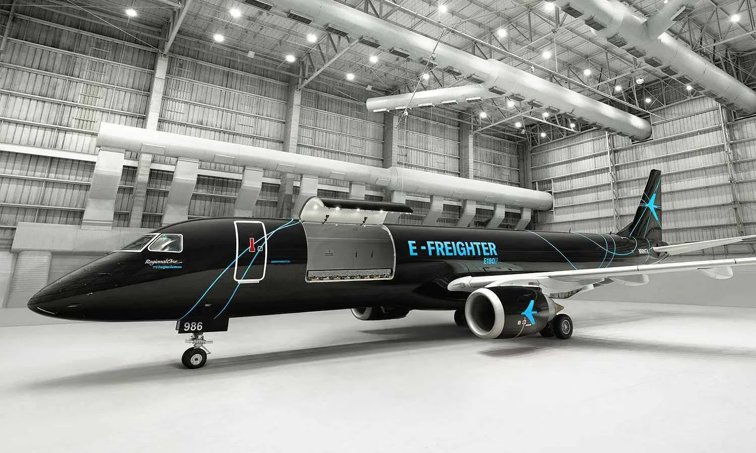 E-Freighter E190F new livery (Embraer)