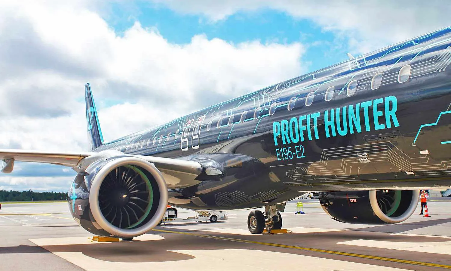 The E195-E2 Tech Eagle in Luxembourg (Luxair)