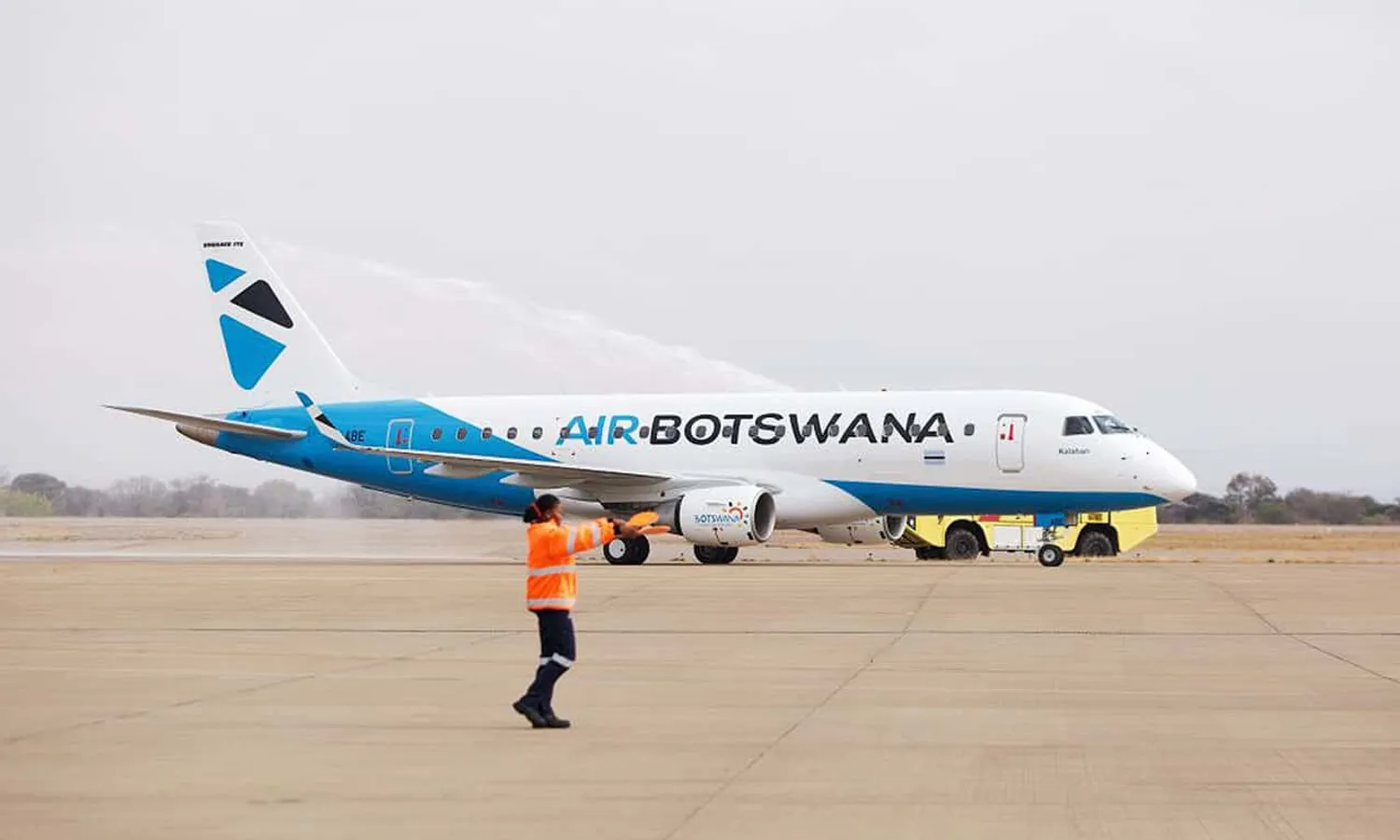 Air Botswana first Embraer E175 (AB)
