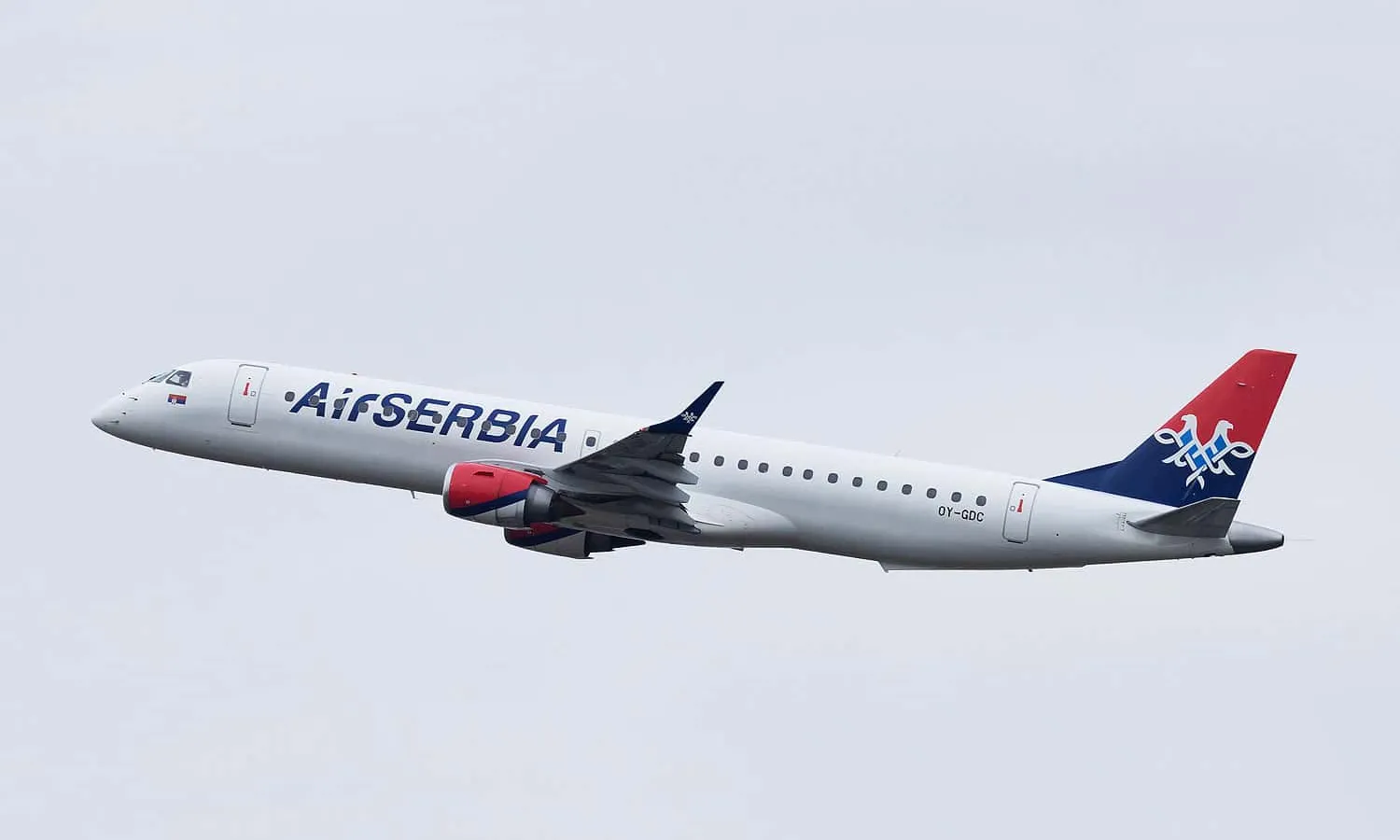 Air Serbia E195 leased from Marathon (Wally H)
