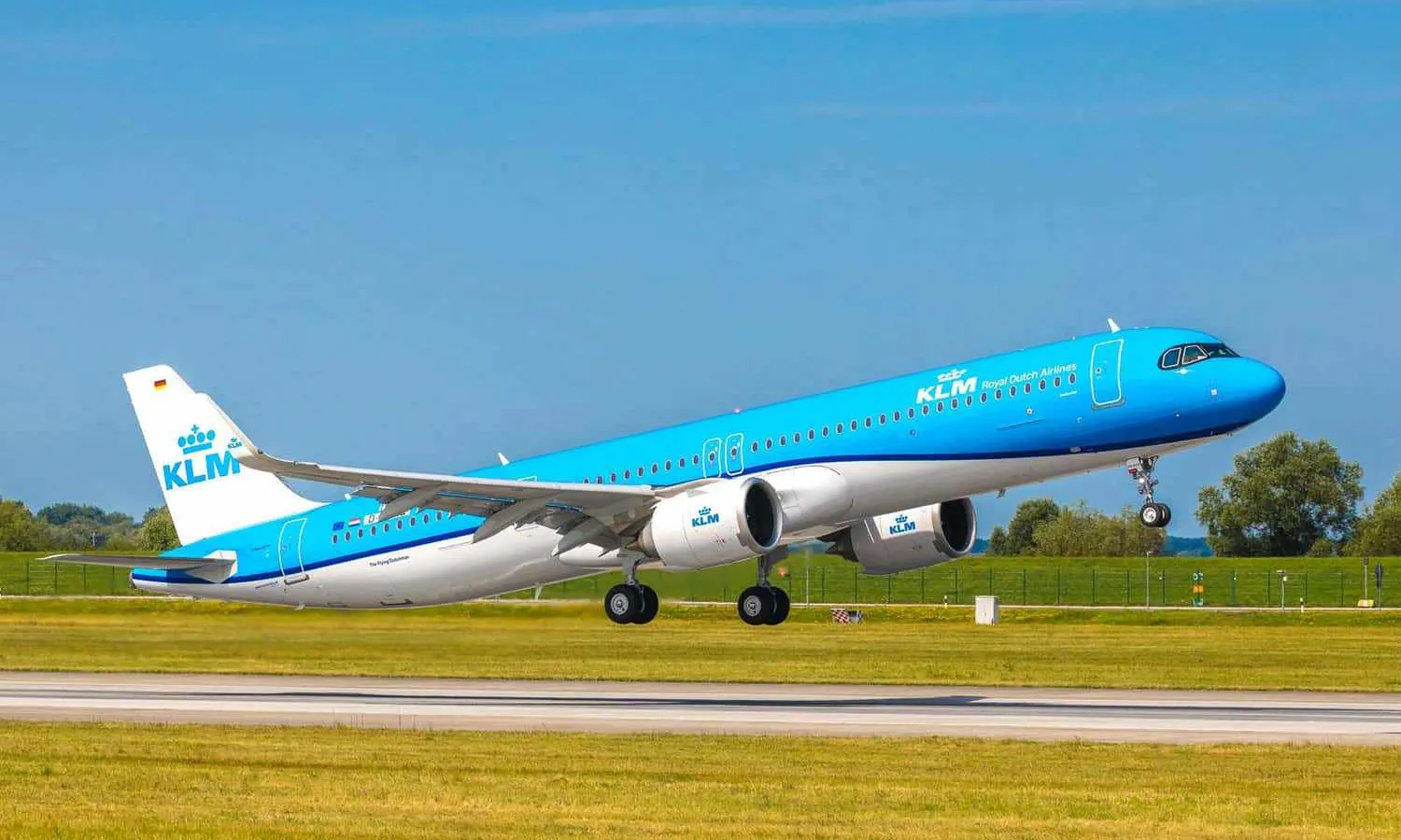 KLM Airbus A321neo first test flight (KLM)