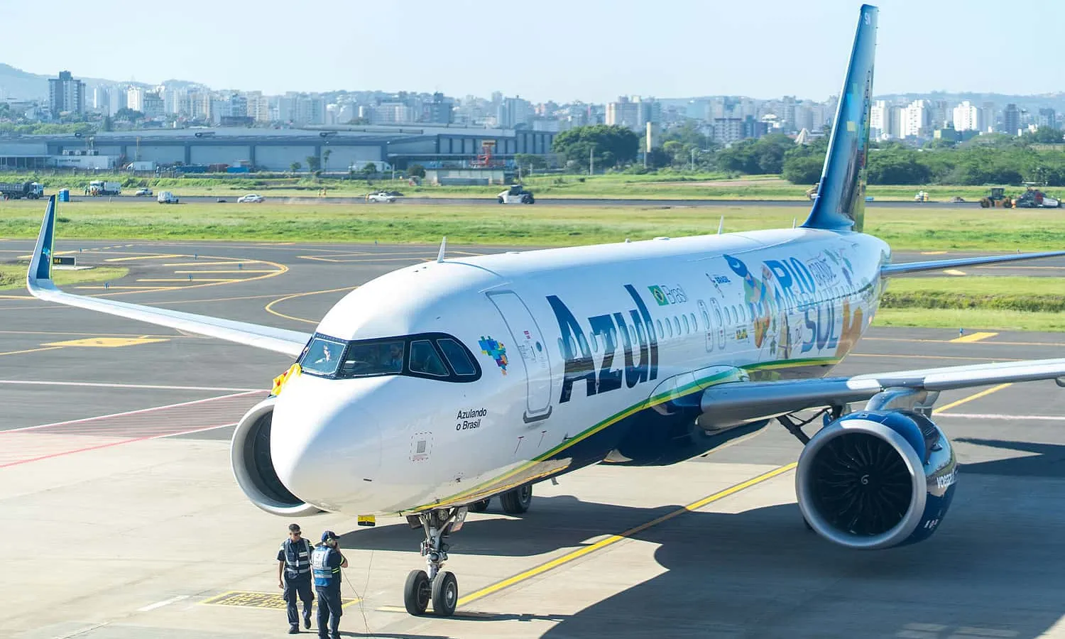 Azul Airbus A320neo at Salgado Filho Airport (GRGS)
