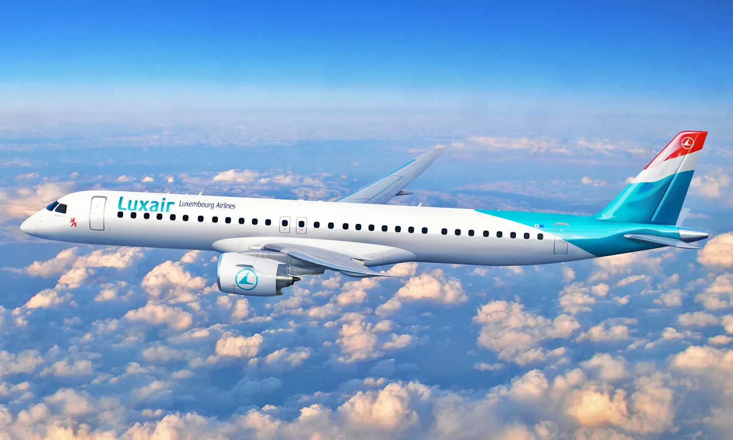 Luxair E195-E2 renderings (Embraer)