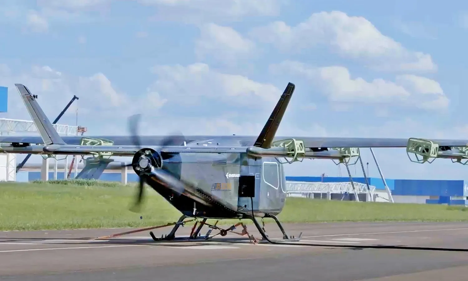 Eve's eVTOL fires its electric propulsion motor (Embraer)