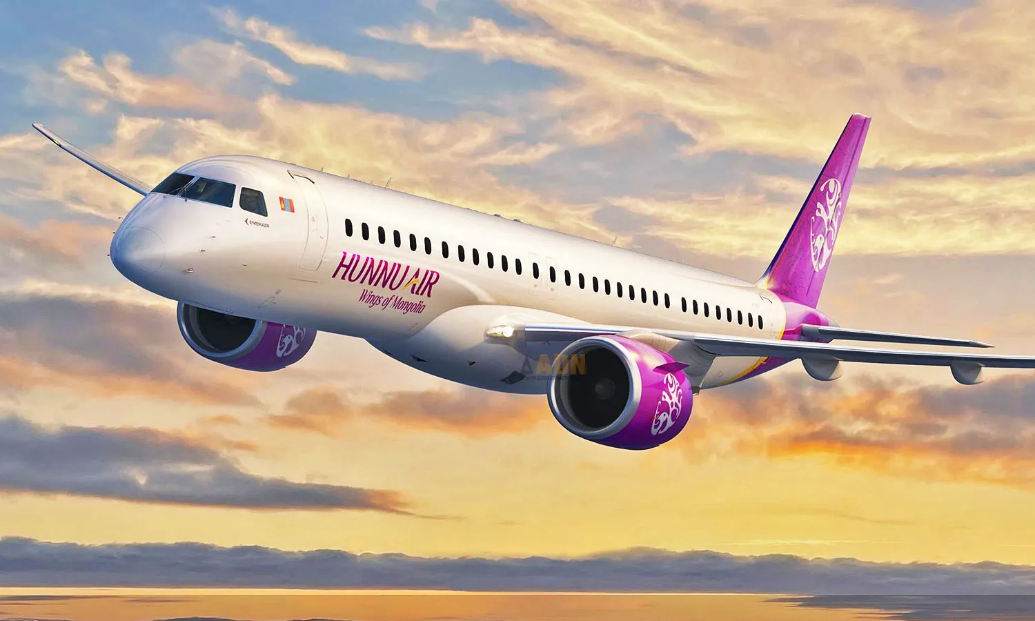 Hunnu Air to operate two Embraer E195-E2s (Hunnu Air)