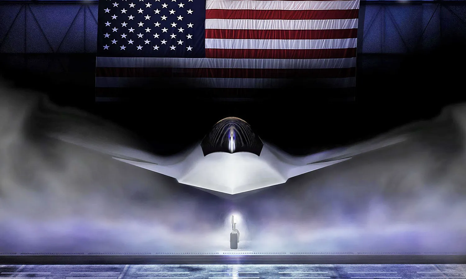 Graphical artist rendering of the Boeing F-47 (USAF)