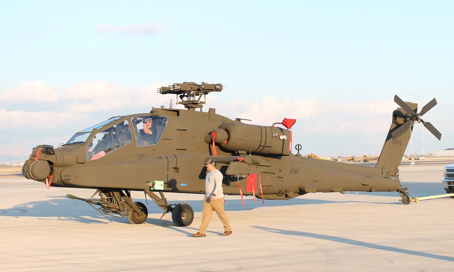 One of the AH-64E Apaches delivered to the British Army (Boeing)