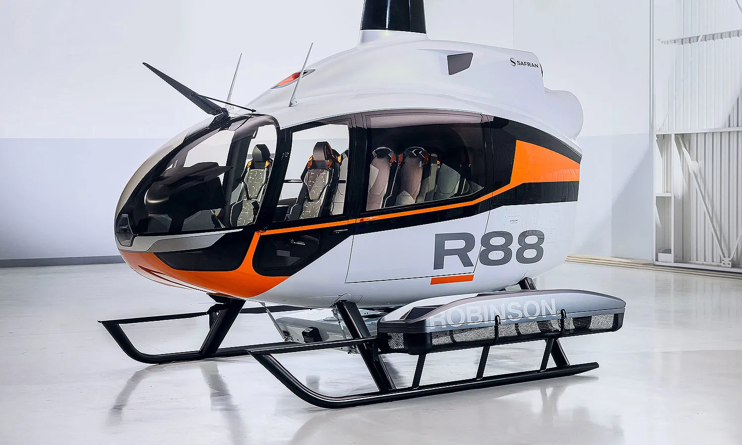 R88 helicopter mock-up (Robinson)
