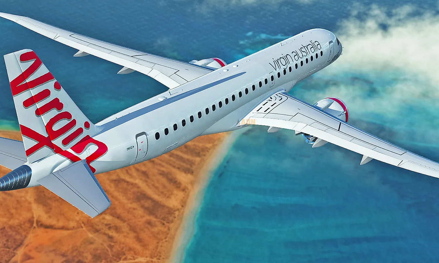 Virgin Australia E190-E2 renderings (Embraer)