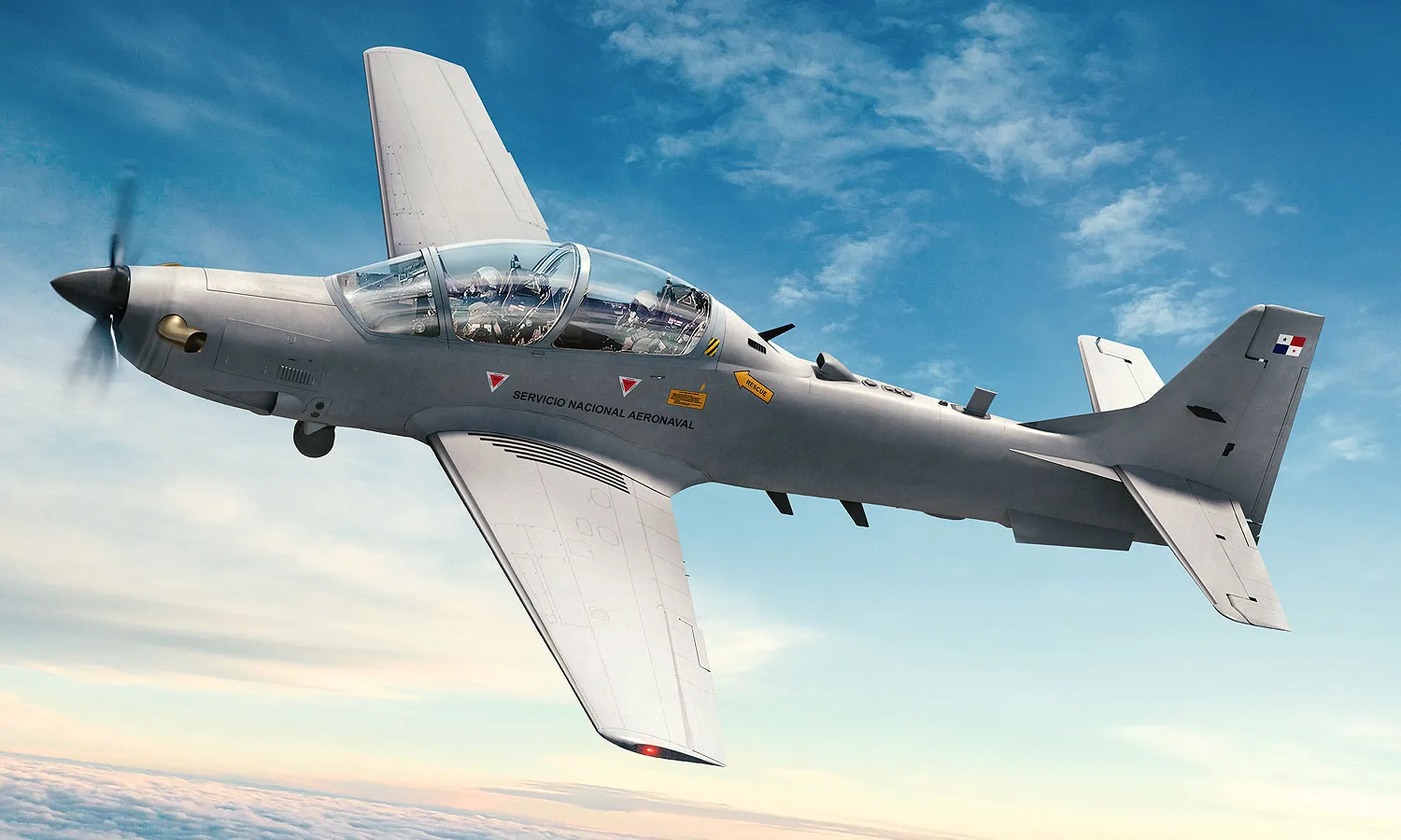 Panama A-29 Super Tucano rendering (Embraer)