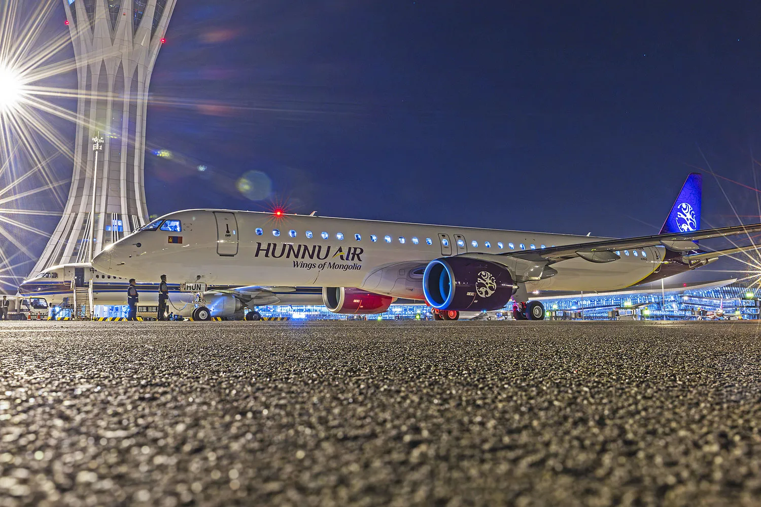 The E195-E2 in Beiing (Embraer)