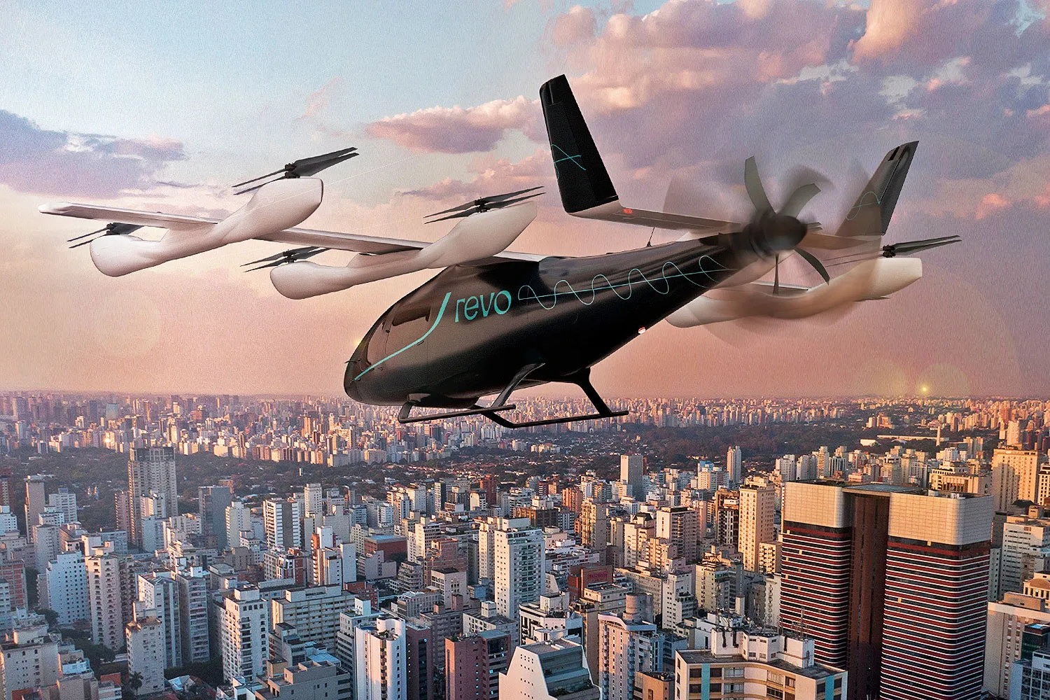 Eve-100 in the colours of Brazilian company Revo (Eve)